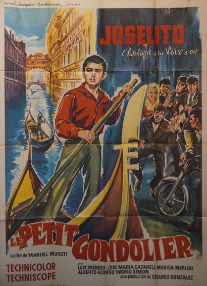 null Poster "The little gondolier". 160x116 cm