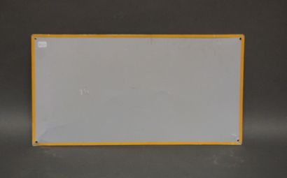 null Advertising plate in sheet metal Wrigley's. 24x45,5 cm