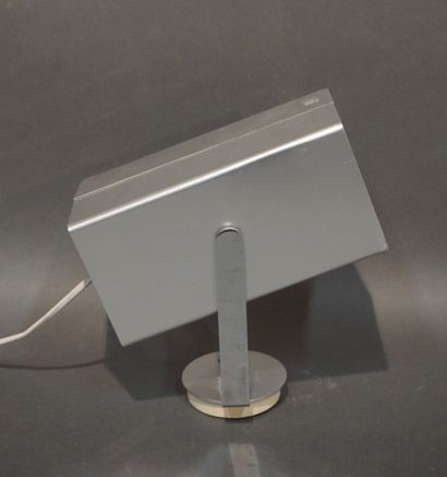 DISDEROT Wall lamp with adjustable spotlight in chromed metal. Edition Pierre Disderot....