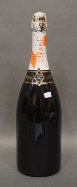 MUMM Bouteille de Champagne J.H. Mumm, cordon rouge 1961.