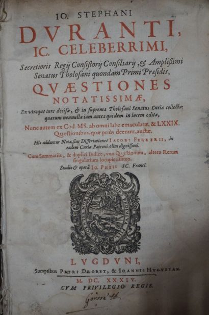 null Manette de livres XVIIIe, Traité de Bacquet, De Mezeray: "Histoire de France"...