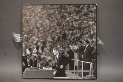 null D'après Jacques Lowe: "John F. Kennedy", tirage photo. 17x17 cm