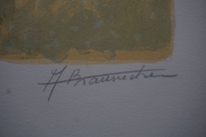 null D'après Braunetier: "Gitane", lithographie, 80/200, sbd. 64x50 cm