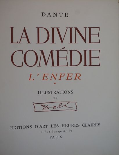 null Dante: "La divine comédie", six volumes emboités (sans illustrations). On y...