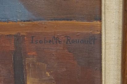 Isabelle ROUAULT (1910-2004) "Nature morte au poisson", huile sur toile, sbd, daté...