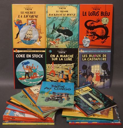 null Manette de vingt albums de Tintin.