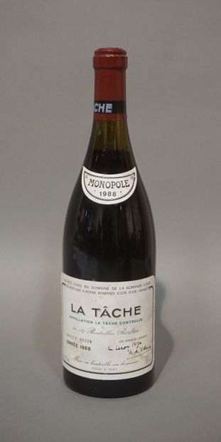 1 bouteille LA TÂCHE, DRC 1988 (ela, LB)
