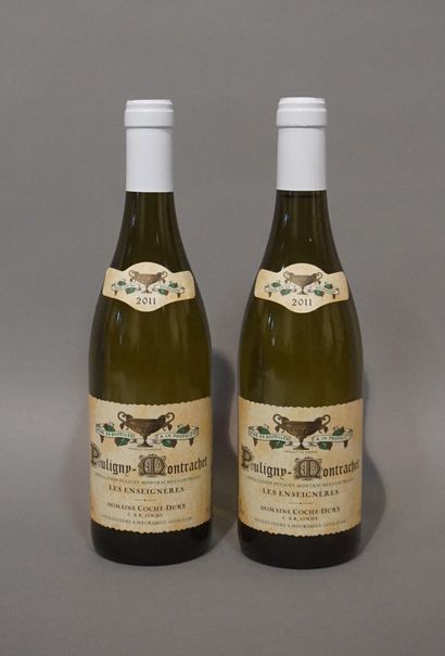 null 2 bottles PULIGNY-MONTRACHET "Les Enseignères", Domaine Coche-Dury 2011