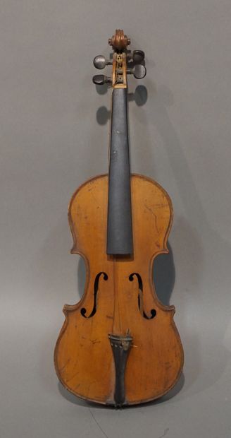 null Violin 3/4 made in Mirecourt at the beginning of the XXth century, bearing an...