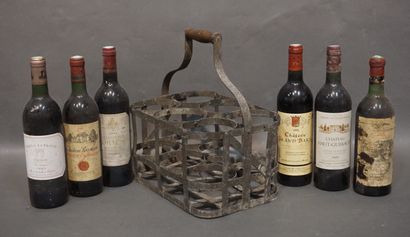 Casier de six bouteilles de vin: Château...