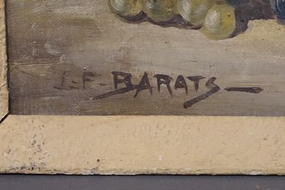 L. F. BARATS "Still life with fruit", sbg (accidents). 46x55 cm