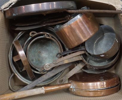 null Handling of brassware, pans, lids and miscellaneous.