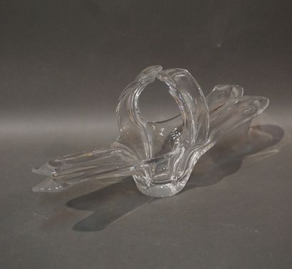 null Crystal bowl. 21x49x17 cm