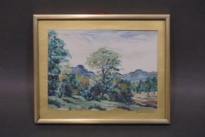 Yervand VARTKATOON "Landscape", oil, sbd. 14.5x19.5 cm