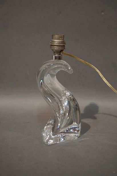 Saint Louis Lampe en cristal de Saint Louis. 22 cm