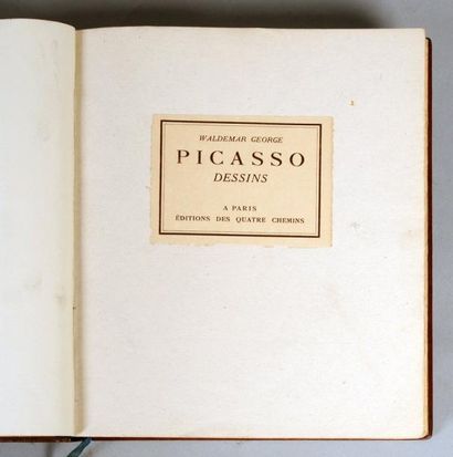 Waldemar GEORGE « Picasso, Dessins » 1926. Quatre chemins. Un volume illustré