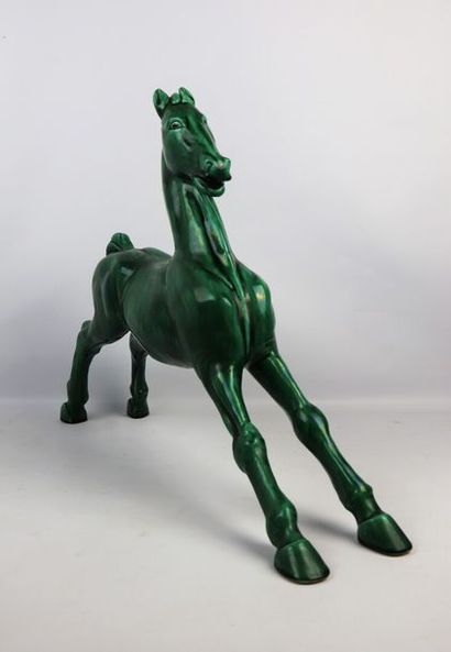 Paul MILET (1870-1950).

Cheval en céramique...