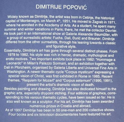 null Dimitrije POPOVIC (né en 1951).

Sans titre.

Technique mixte sur papier. 

H_49...