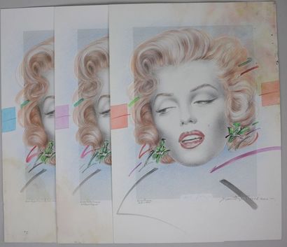null Dimitrije POPOVIC (né en 1951).

Marilyn Monroe - 2000

Ensemble de trois oeuvres...