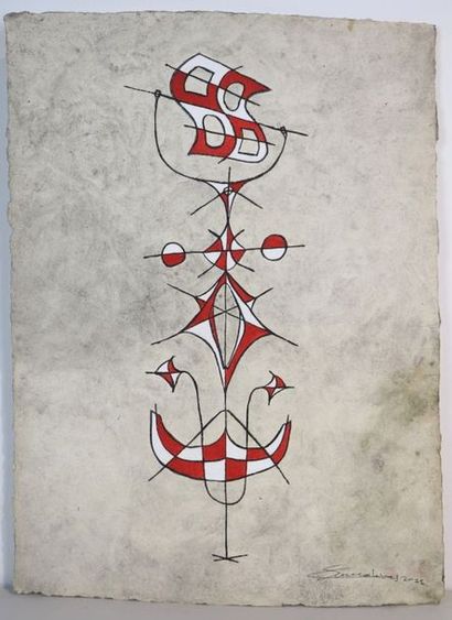 null Solano CARDENAS (né 1964).

Composition géométrique - 2011.

Acrylique sur carton...