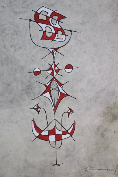 null Solano CARDENAS (né 1964).

Composition géométrique - 2011.

Acrylique sur carton...
