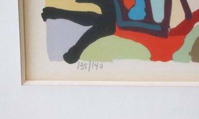 null Charles LAPICQUE (1898-1988).

Paysage.

Lithographie signée en bas à droite...