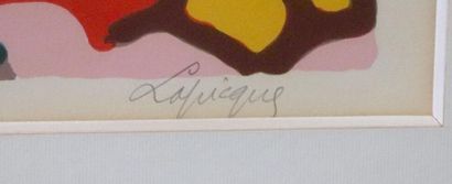 null Charles LAPICQUE (1898-1988).

Paysage.

Lithographie signée en bas à droite...