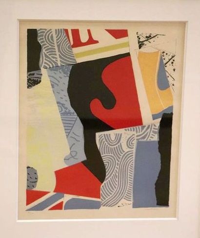 null Max PAPART (1911-1994).

Composition géométrique.

Estampe en couleurs, signée...