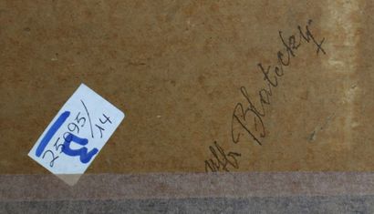 null Léon HAFFNER (1881-1972).

Croiseur par gros temps.

Gouache sur papier, signée...