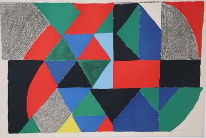 null Sonia DELAUNAY (1885-1979).

Polyphonie (1970 ou 1971).

Lithographie signée...