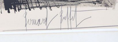 null Bernard BUFFET (1928-1999).

Café de banlieue.

Lithographie, signée au crayon...