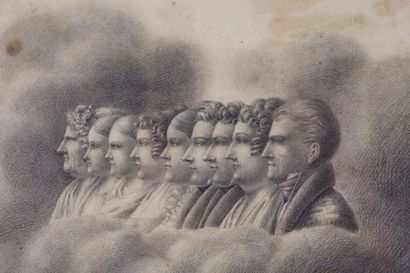 null Ecole française du XIXème siècle.

Portrait de neuf membres de la famille Carellier.

H_22...