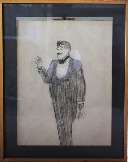 null Leonetto CAPPIELLO (1875-1942).

Portrait de Jean Lorrain.

Dessin au crayon...