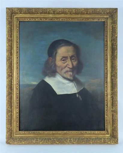 null Ecole FRANÇAISE vers 1660.

Portrait d'un abbé.

Huile sur toile.

H_65,5 cm...