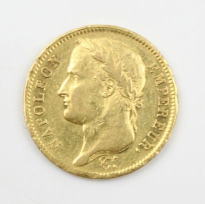 null Pièce de 40 francs or, Napoléon tête laurée, 1810.

12,89 grammes
