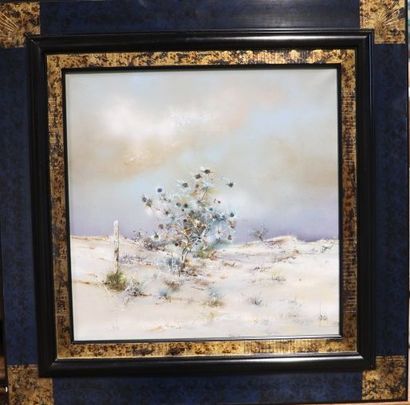null Bernard LOUEDIN (born 1938).

Sand panicles.

Oil on canvas signed lower right.

Headed...