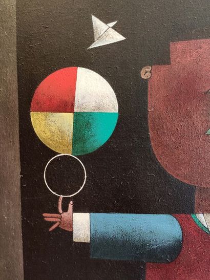 null Inos CORRADIN (born in 1929, Brazilian school)

Balancing juggler.

Oil on canvas,...