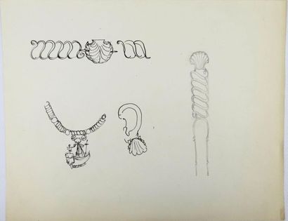 null Janine JANET (1913-2000)

Projets de bijoux.

Ensemble de quatorze dessins de...