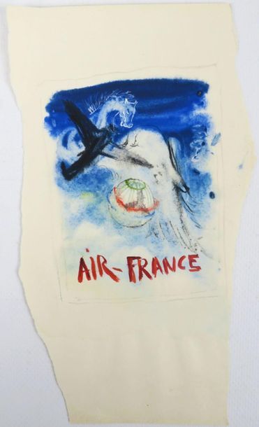 null Janine JANET (1913-2000), pour AIR FRANCE & boutiques.

Ensemble de quatre dessins,...