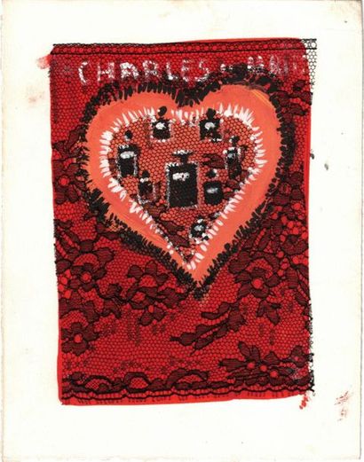 null Janine JANET (1914-2000) pour CHARLES OF THE RITZ. 

Quatre dessins pour vitrine,...