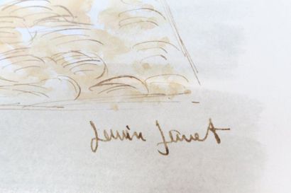 null Janine JANET (1913-2000) proposition pour réalisation de la statue de l'eau...