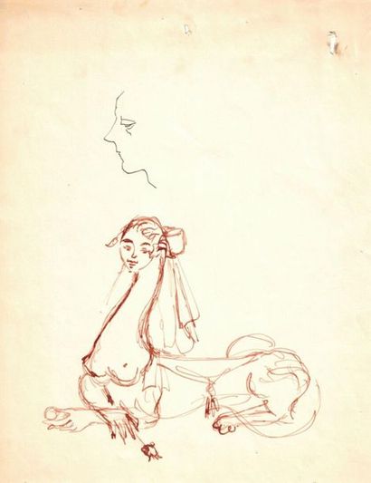 null Janine JANET (1913-2000) pour GIVENCHY.

Sphinges.

Trois dessins, photographies...