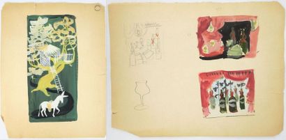 null Janine JANET (1913-2000) pour GRAND MARNIER.

Divers motifs avec bouteilles...