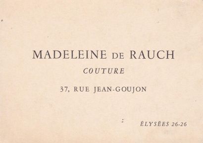 null Janine JANET (1913-2000) pour MADELEINE DE RAUCH Couture. 

Ensemble de six...
