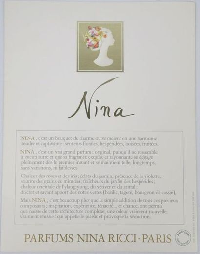 null Janine JANET (1913-2000) pour NINA RICCI. 

Flacons.

Ensemble de huit dessins,...