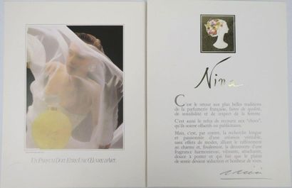 null Janine JANET (1913-2000) pour NINA RICCI. 

Flacons.

Ensemble de huit dessins,...
