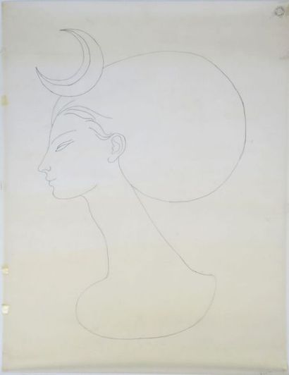null Janine JANET (1913-2000) pour NINA RICCI.

Vénus.

Deux dessins grand format....
