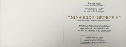 null Janine JANET (1913-2000) pour NINA RICCI. 

Nina Ricci. 

Ensemble de documents...