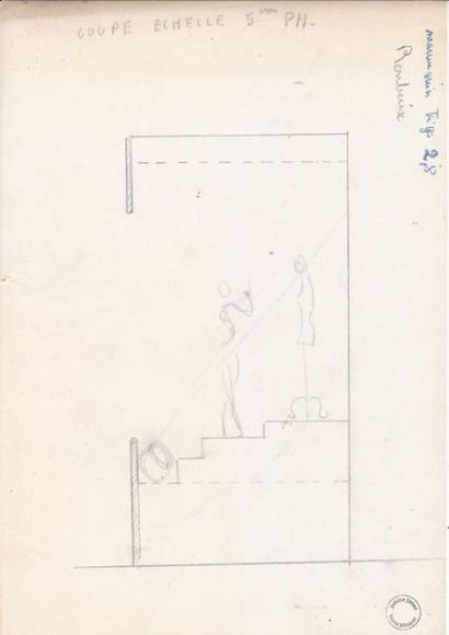 null Janine JANET (1913-2000) pour la lainière de ROUBAIX.

Ensemble de neuf dessins,...