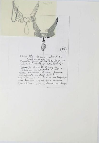 null Janine JANET (1913-2000) 

Projets de bijoux.

Ensemble de dix-neuf. de dessins...
